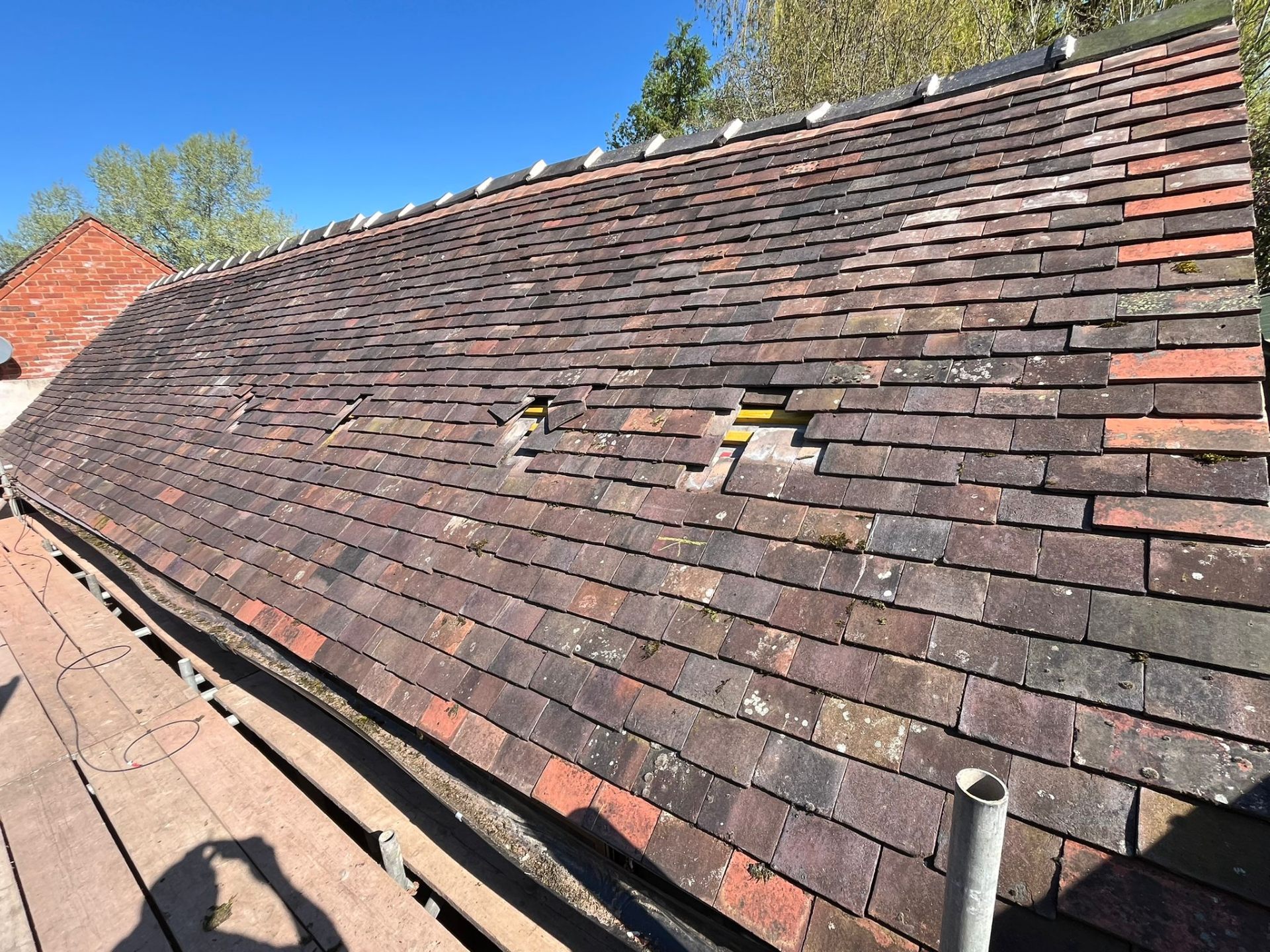Solar panel installation barn roof before — Makse Electrical & Renewables project photo