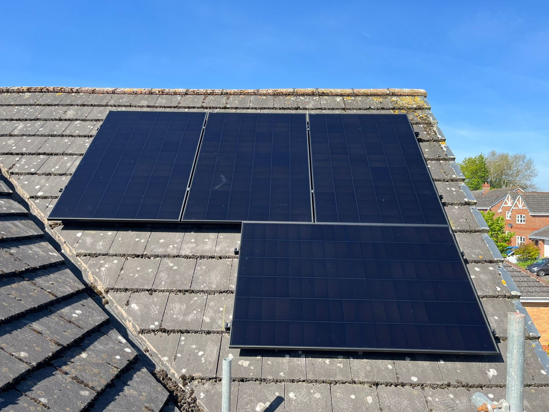 Solar panel installation panels fitted — Makse Electrical & Renewables project photo