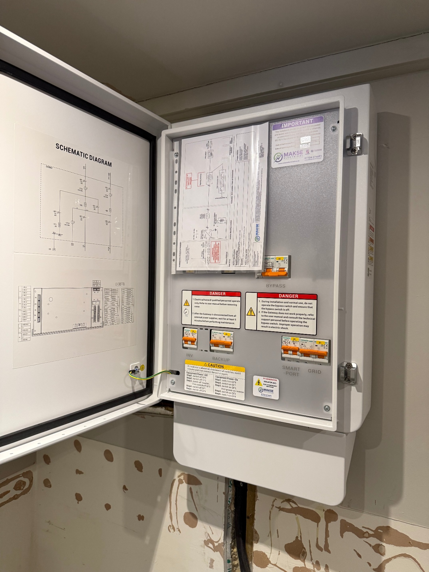 Battery storage installation gateway — Makse Electrical & Renewables project photo