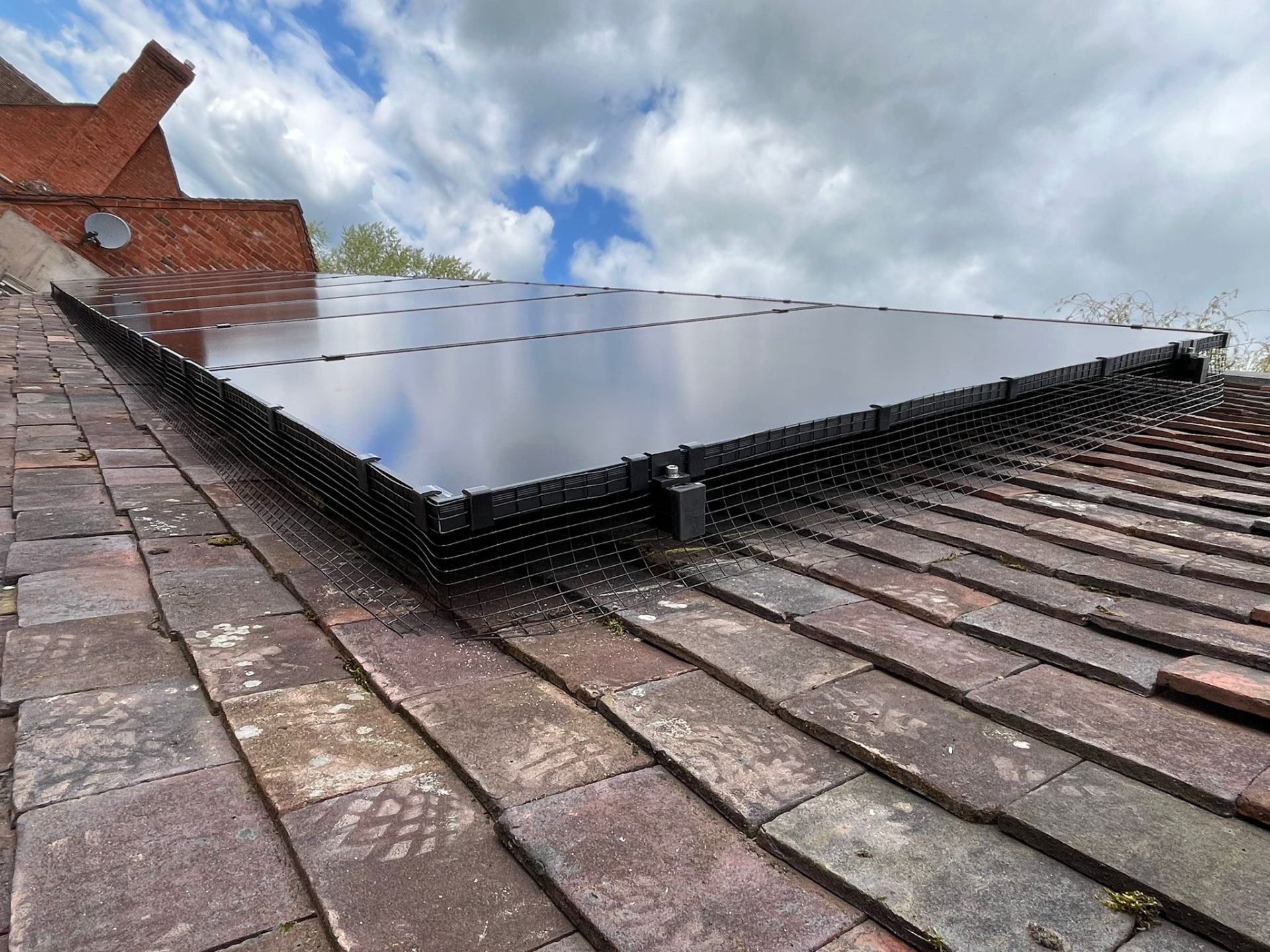 Solar panel installation barn — Makse Electrical & Renewables project photo