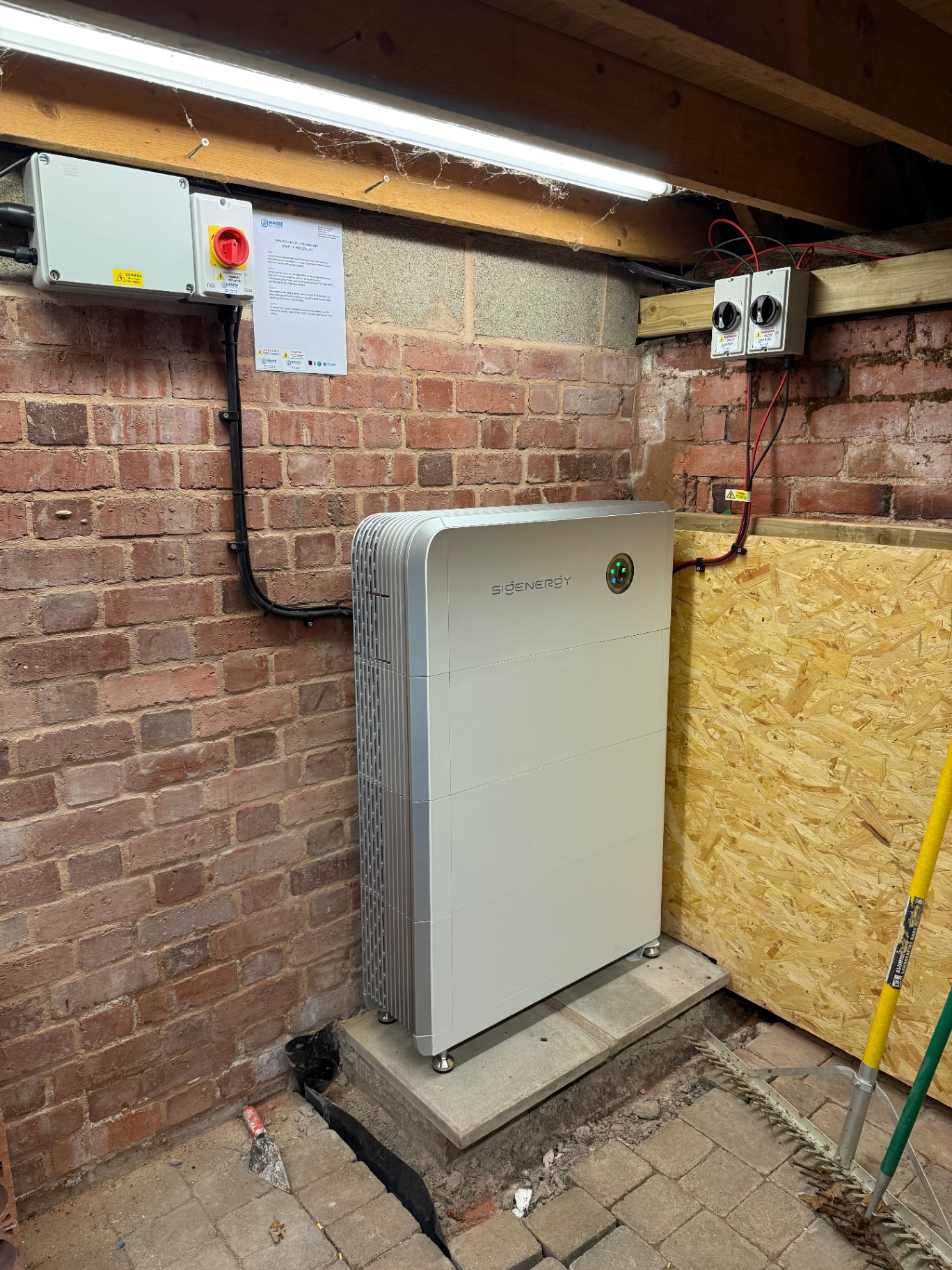 Battery storage installation — Makse Electrical & Renewables project photo