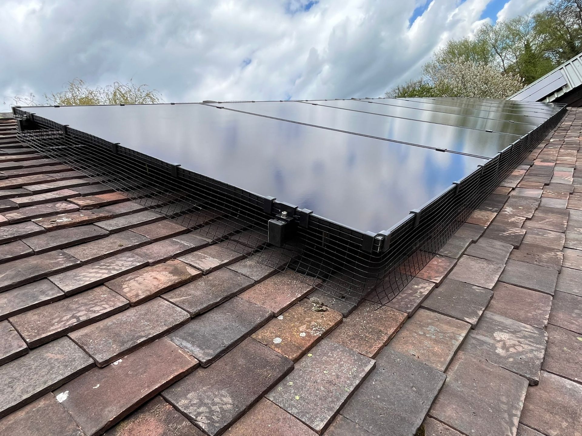 Solar panel installation barn — Makse Electrical & Renewables project photo